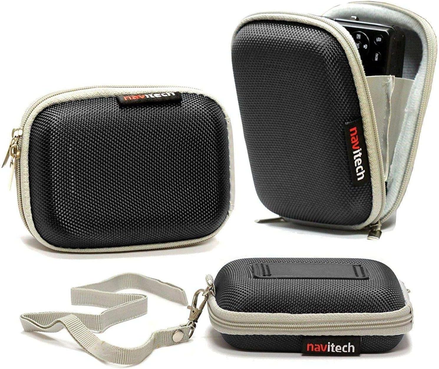 Navitech Black Shockproof Camera Case Compatible With SIXTARY Compact Point and Shoot Camera
