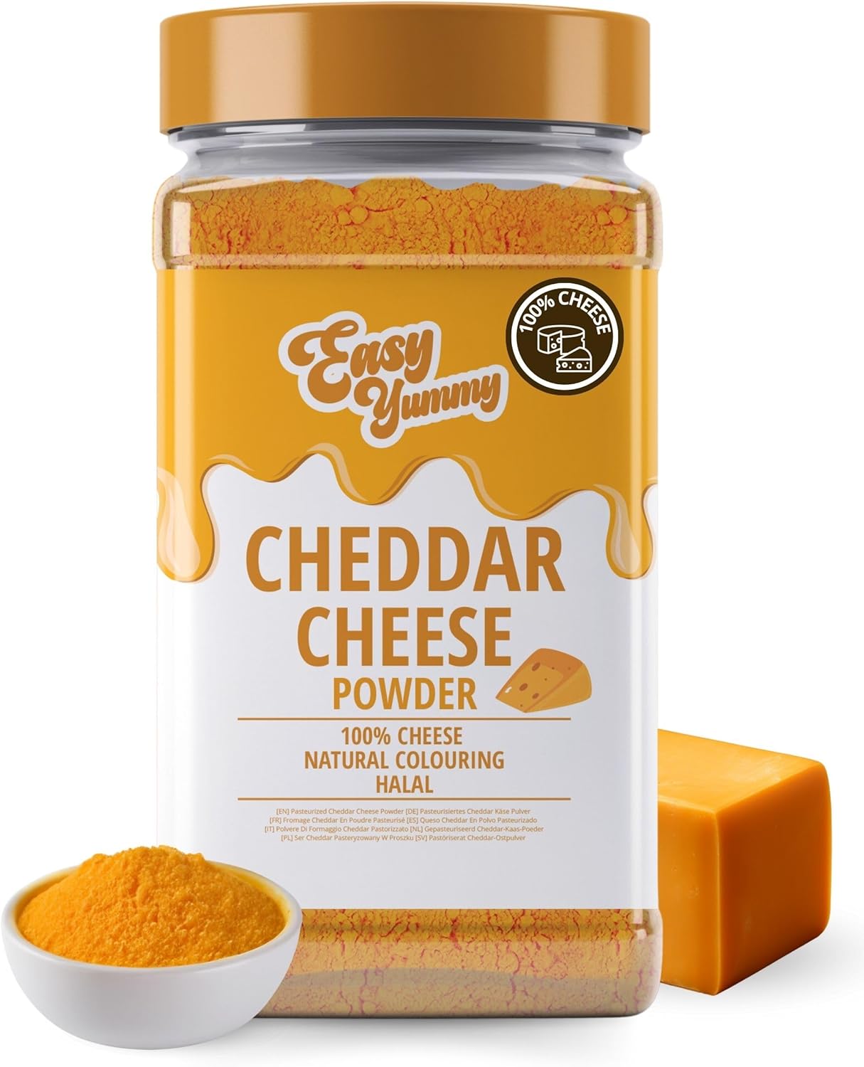 EASY YUMMY - Cheddar Cheese Powder 300g, 100% Cheddar Cheese