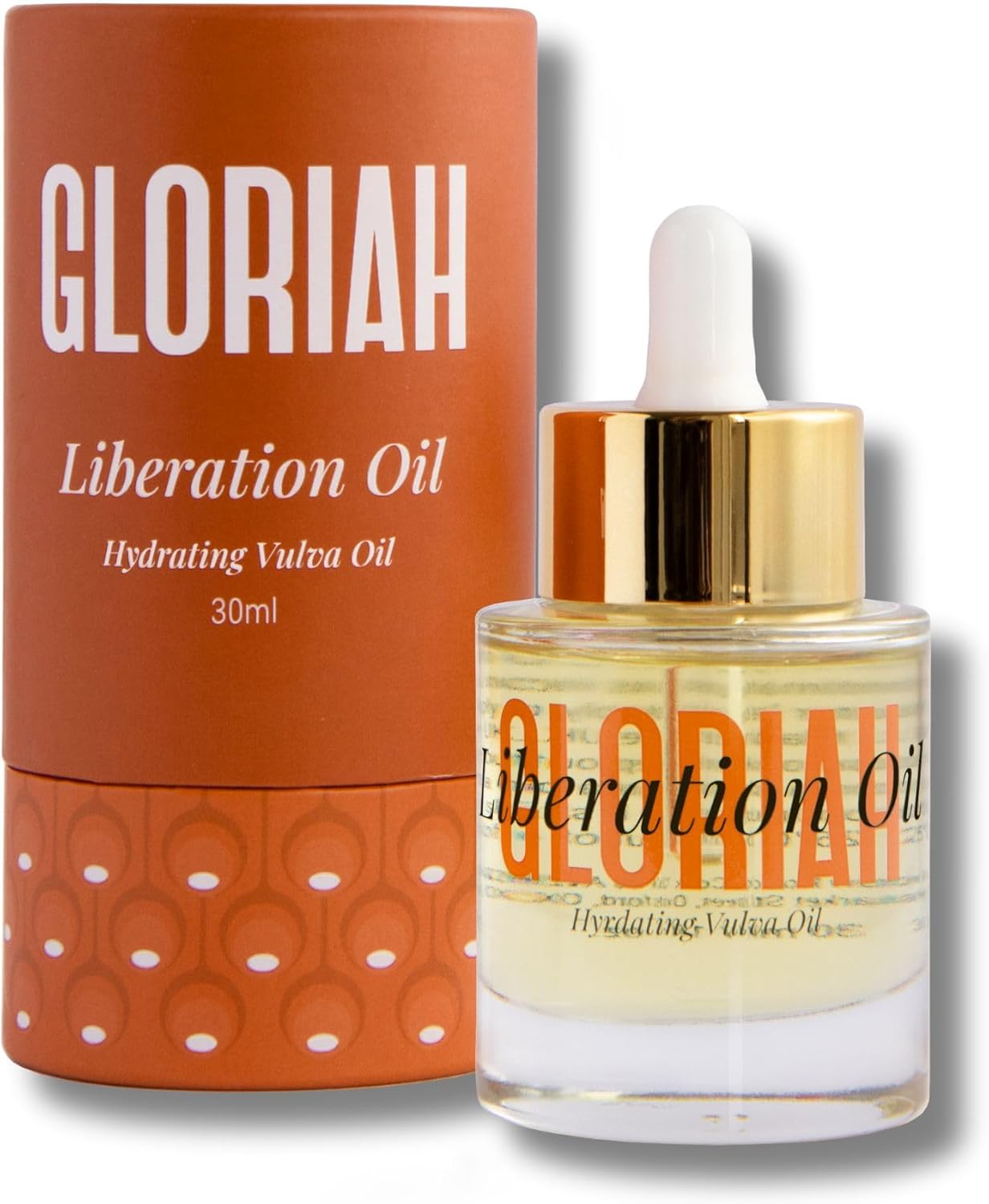 GLORIAH Liberation Oil | Fast-Acting Natural Vaginal Moisturiser for Menopausal Vaginal Dryness | Relieves Itching, Dryness & Discomfort