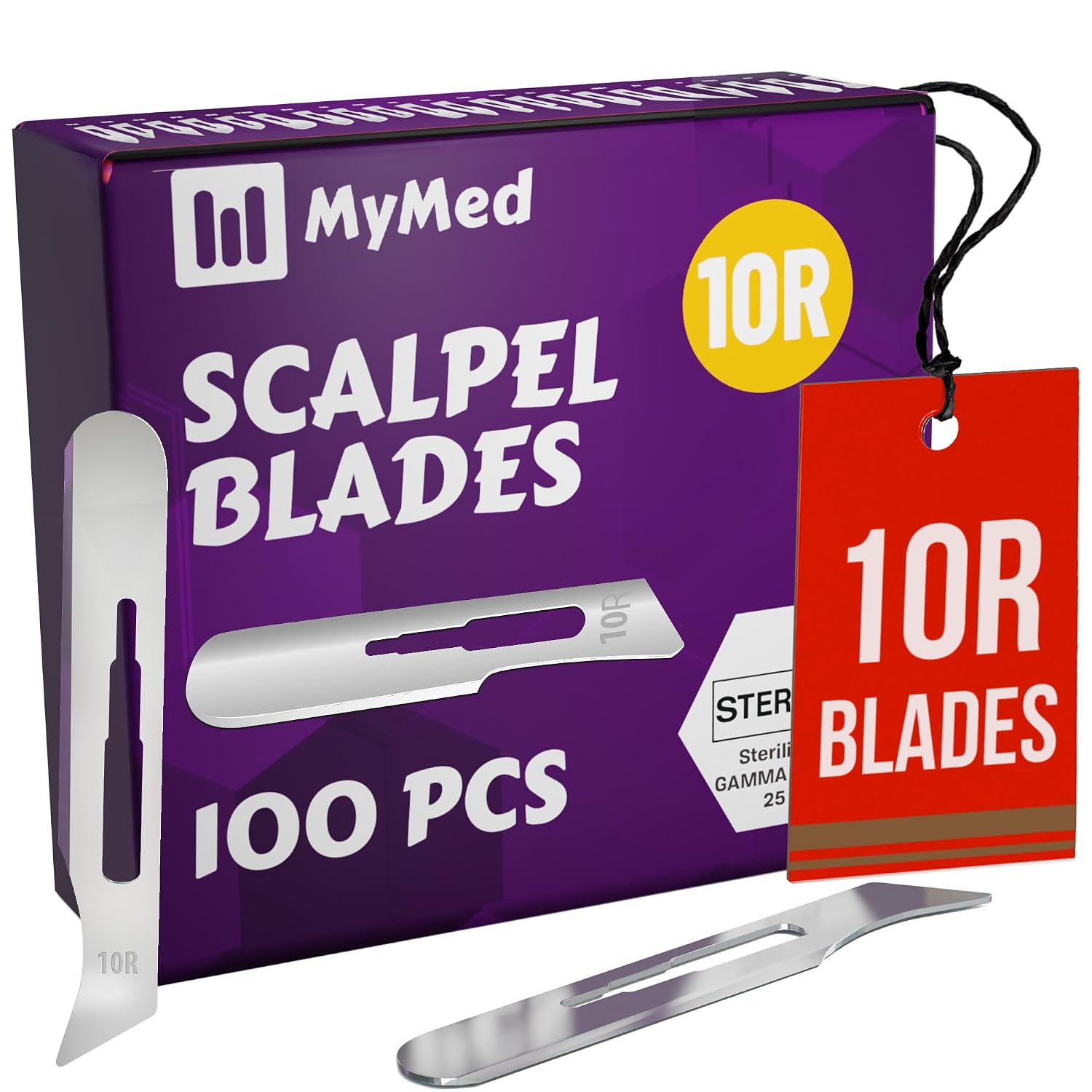 10R Blades Dermaplaning 0.7mm Pack of 100 Blades 10R Dermaplane Blades
