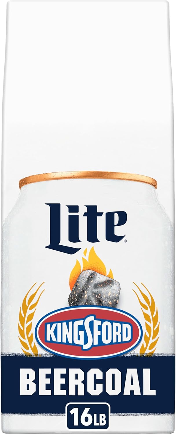 Kingsford Miller Lite Beercoal Charcoal Briquettes Made with Real Beer, 16 Pounds