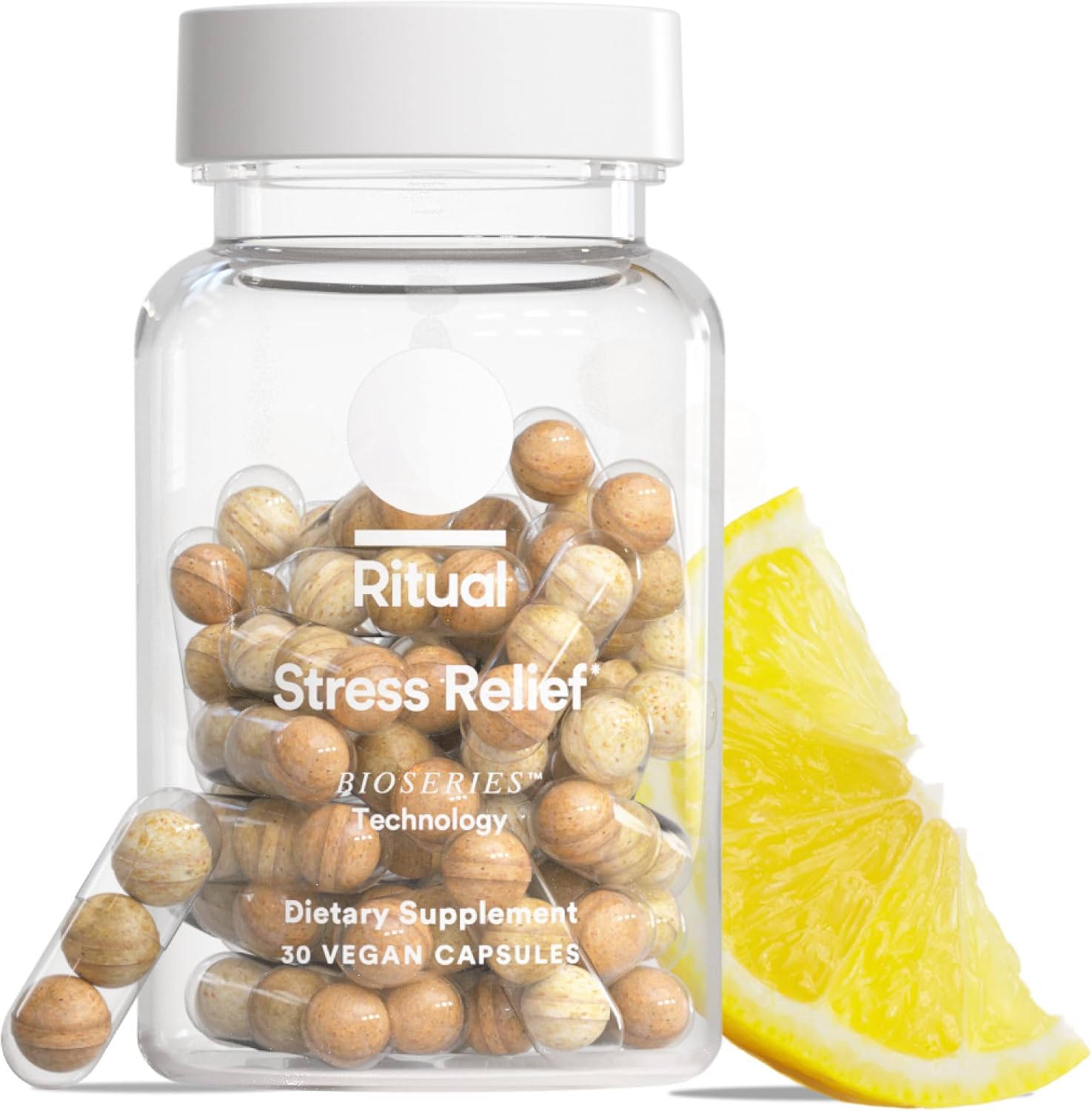 Ritual Stress Relief Supplement - Ashwagandha - 30 Capsules - 30 Servings