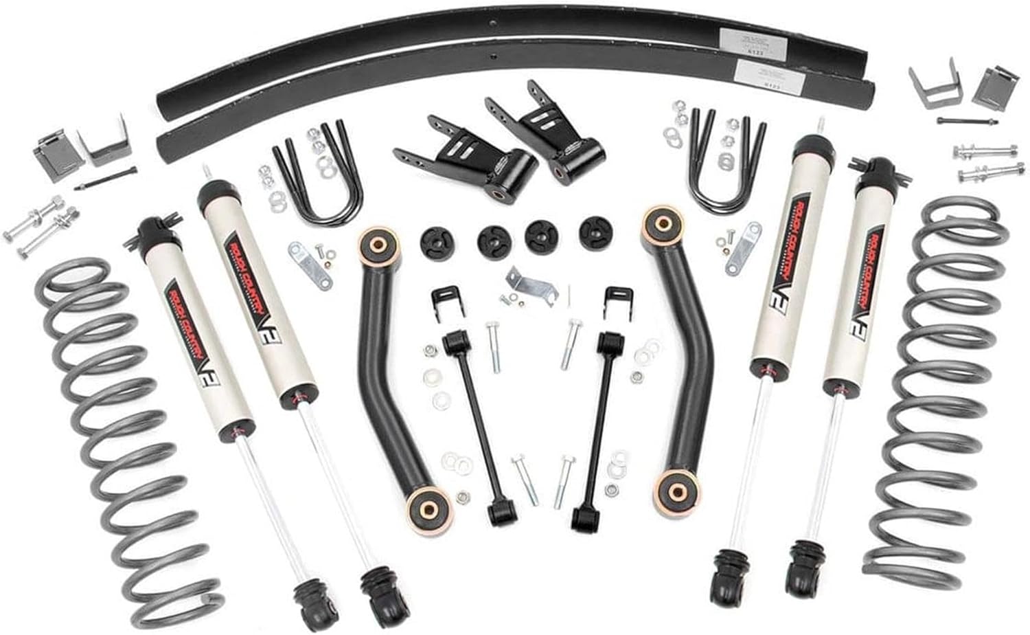 Rough Country 4.5" Lift Kit w/V2 Shocks for 84-01 Jeep Cherokee XJ 4WD - 62370