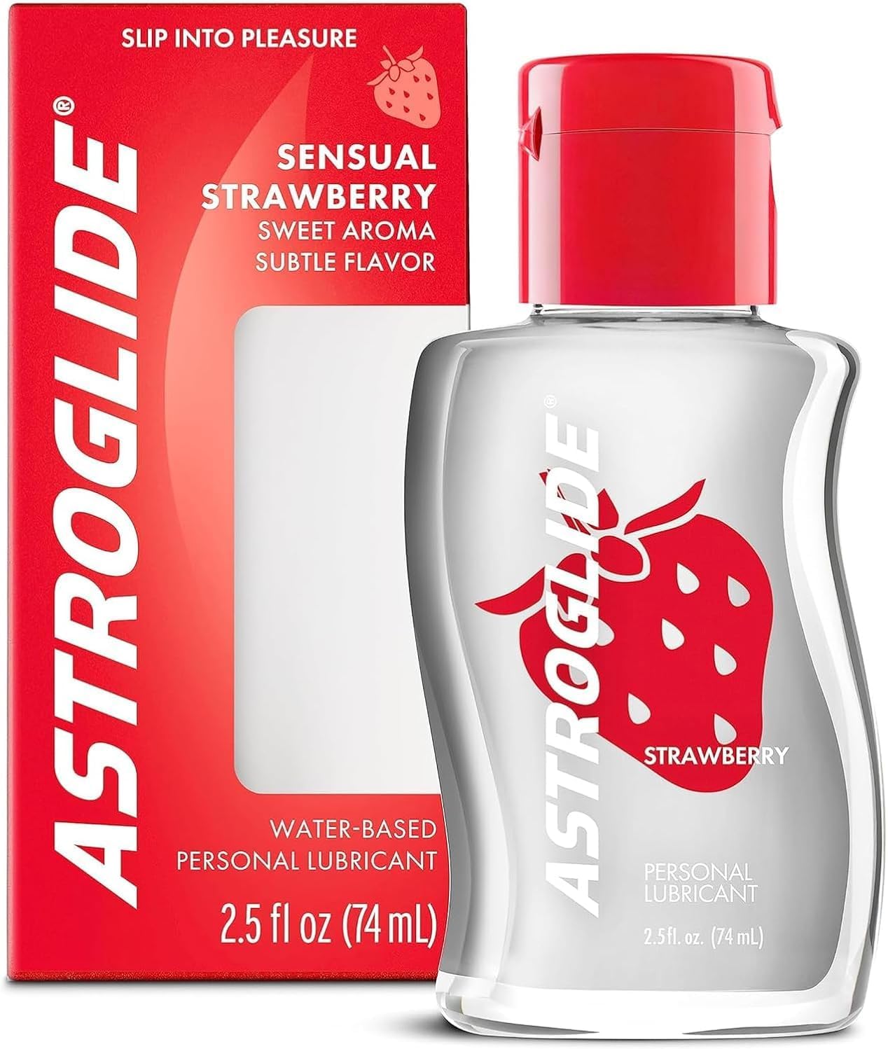 Astroglide Personal Lubricant Sensual Strawberry 2.50 oz (Pack of 3)