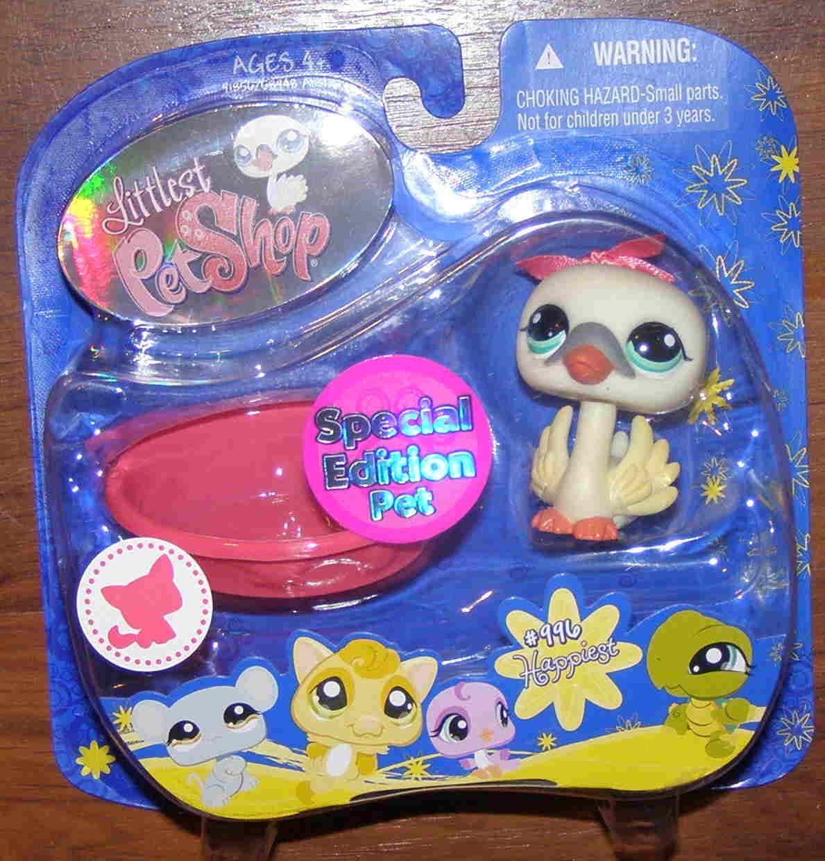 Hasbro Littlest Pet Shop Assortment 'B' Series 3 Collectible Figure Swan (Special Edition Pet!)