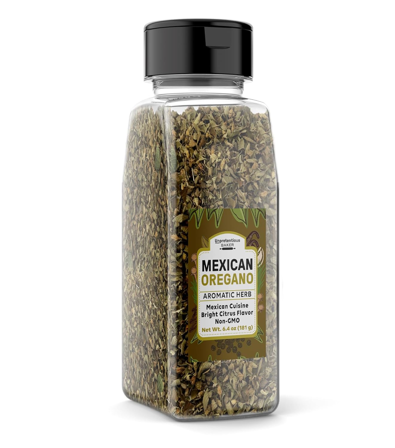 Unpretentious Mexican Oregano, 6.4 oz, Aromatic & Flavorful, Mexican Cuisine, Dried