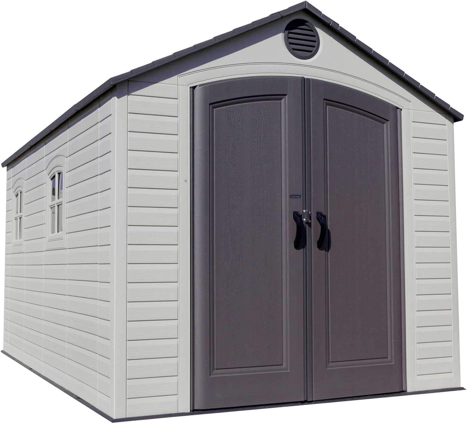 Lifetime 60075 8 x 15 Ft. Outdoor Storage Shed, Desert Sand