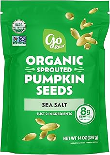 Go Raw Organic Sprouted Pumpkin Seeds, 14 oz, Sea Salted, Keto, Kosher, Superfood