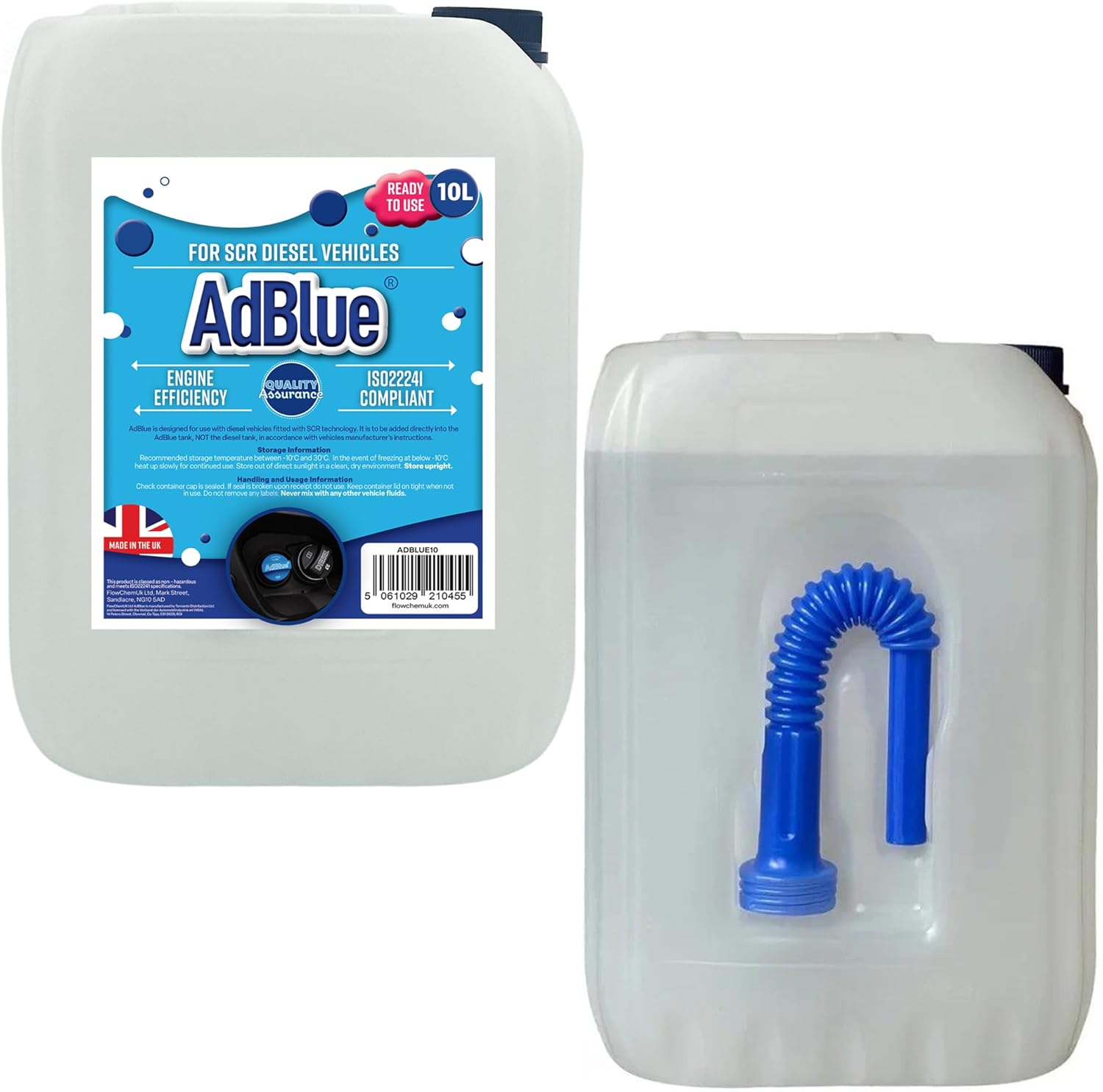 STORM TRADING GROUP 10 Litres AdBlue With Integrated Easy Pour Spout Preventing Spills