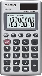 Casio HS-8VA, Solar Powered Standard Function Calculator