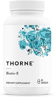 THORNE Biotin 8 - Vitamin B7 (Biotin) for Healthy Hair, Nails, and Skin - 60 Capsules