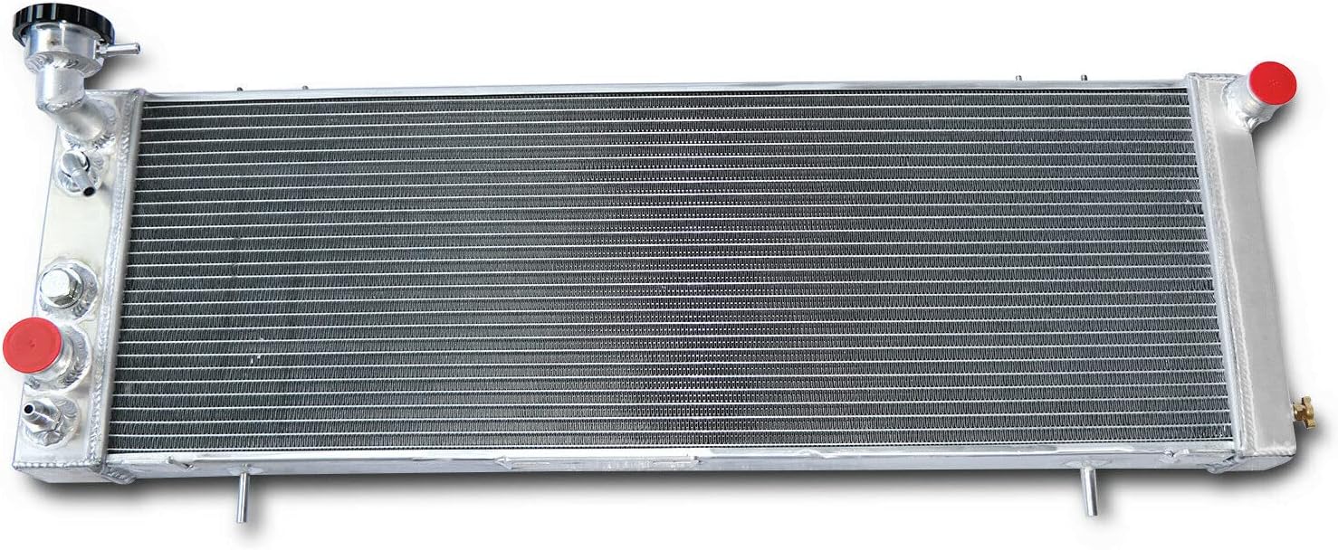 4 Rows Radiator Compatible For Jeep Cherokee XJ Comanche 4.0L AT MT 1991-2001 1995 1997 1998 2000 Full Aluminum 4 Core Radiators