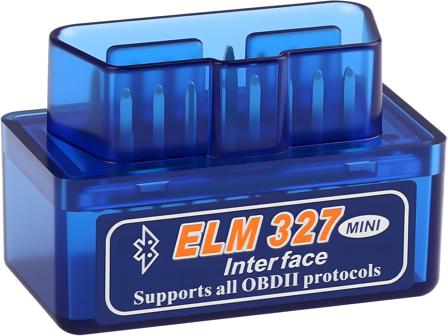 OBD2 Scanner Bluetooth Code Reader, Mini Car Scanner Car OBD2 Diagnostic Scan Tool Wireless Check Engine Code Reader Vehicle Performance Test App for iOS Android Windows Mini V2.1