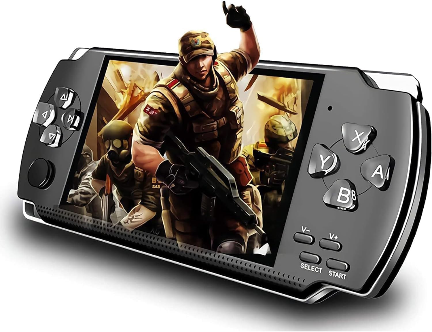 Handheld Game Console, Built-in 1200 Games 4.3’’ HD Screen Retro Gaming System, Portable Rechargeable Game Console with Dual Joystick, Support TV Output, Best Gift for Adult