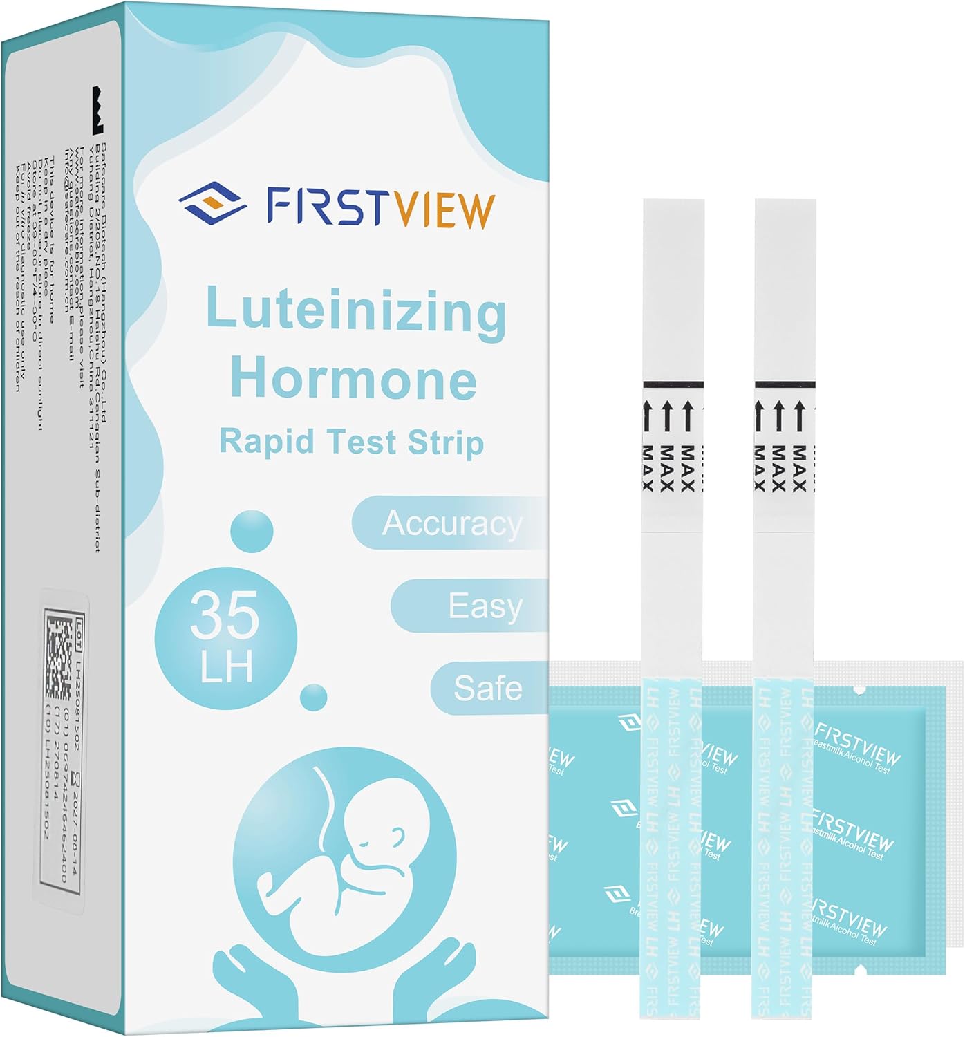 Ovulation Test Strips - 35 Strips, Results Within 5 Minutes, Clear Display, Easy to use.