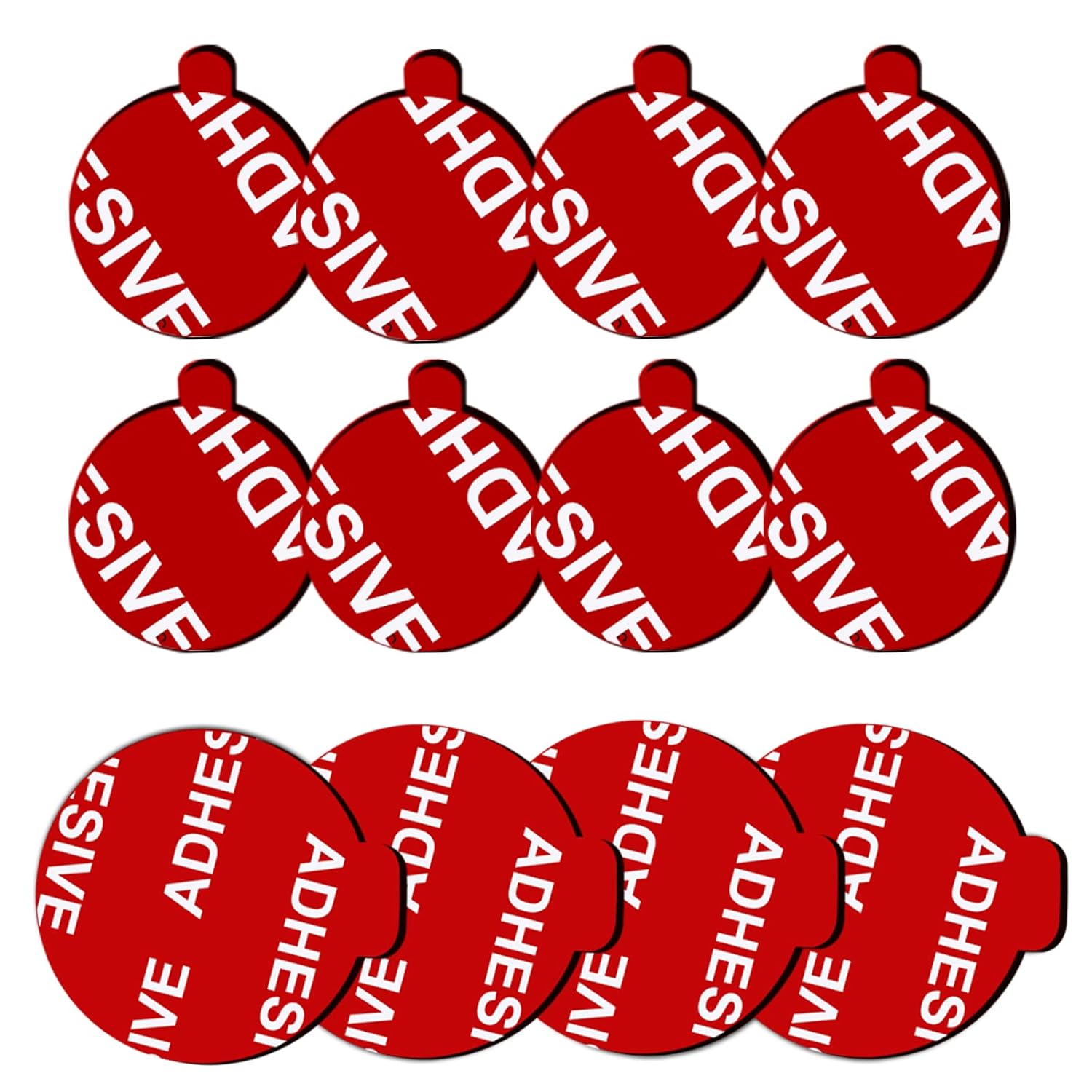 PKYAA 8 Pack Sticky Adhesive Compatible with Socket Mount Base, Double-Sided Replacement Tape for Car Magnetic Phone Holder, 4 Pack Sticker Pads for Collapsible Grip & Stand Base