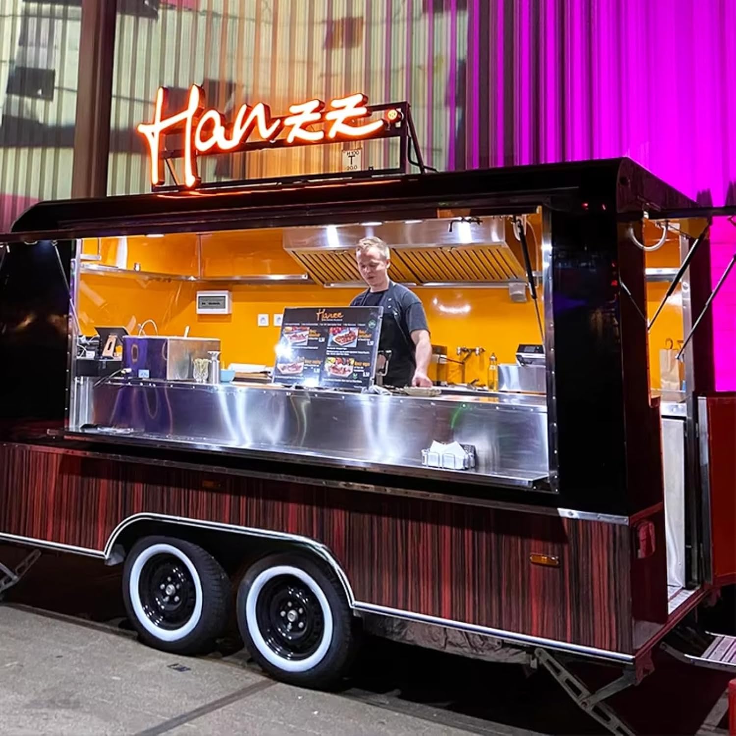 Custom Gourmet Food Truck for Sale - Fusion Kitchen Trailer w/Wok Range, Plancha & Fryers | Artisan Tacos, Ramen, Acai Bowls | Commercial Mobile Restaurant