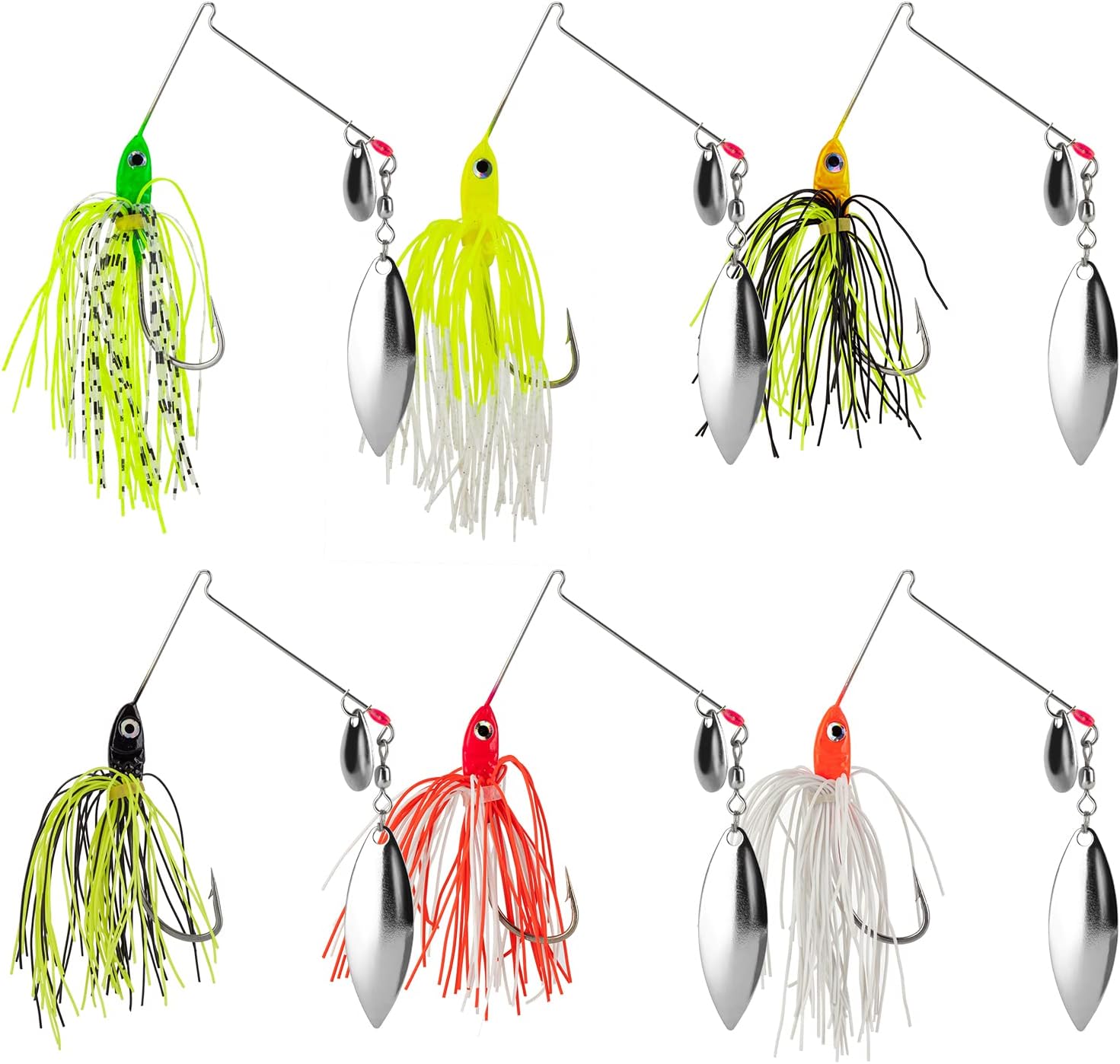 Bass Spinner Baits Fishing Spinner Baits for Bass Fishing 6Pcs/Lot