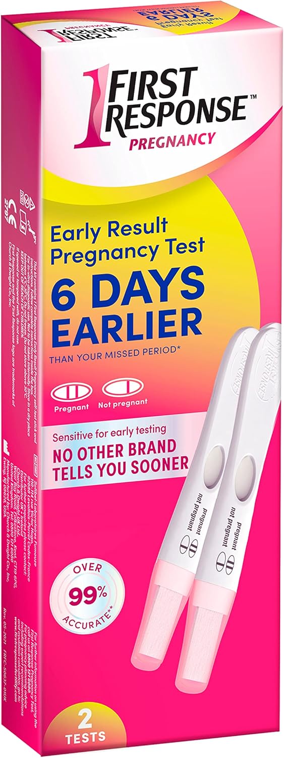First Response Early Result Pregnancy Test, 2 Count (Packaging & Test Design May Vary)