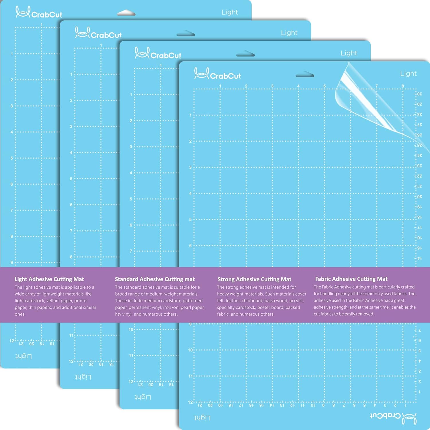 Cutting Mats for Cricut Joy Xtra: Variety Adhesive Sticky Replacement Cutting Mat for Cricut Joy Xtra Polka Dot Eye Protection Design (Blue - Light)