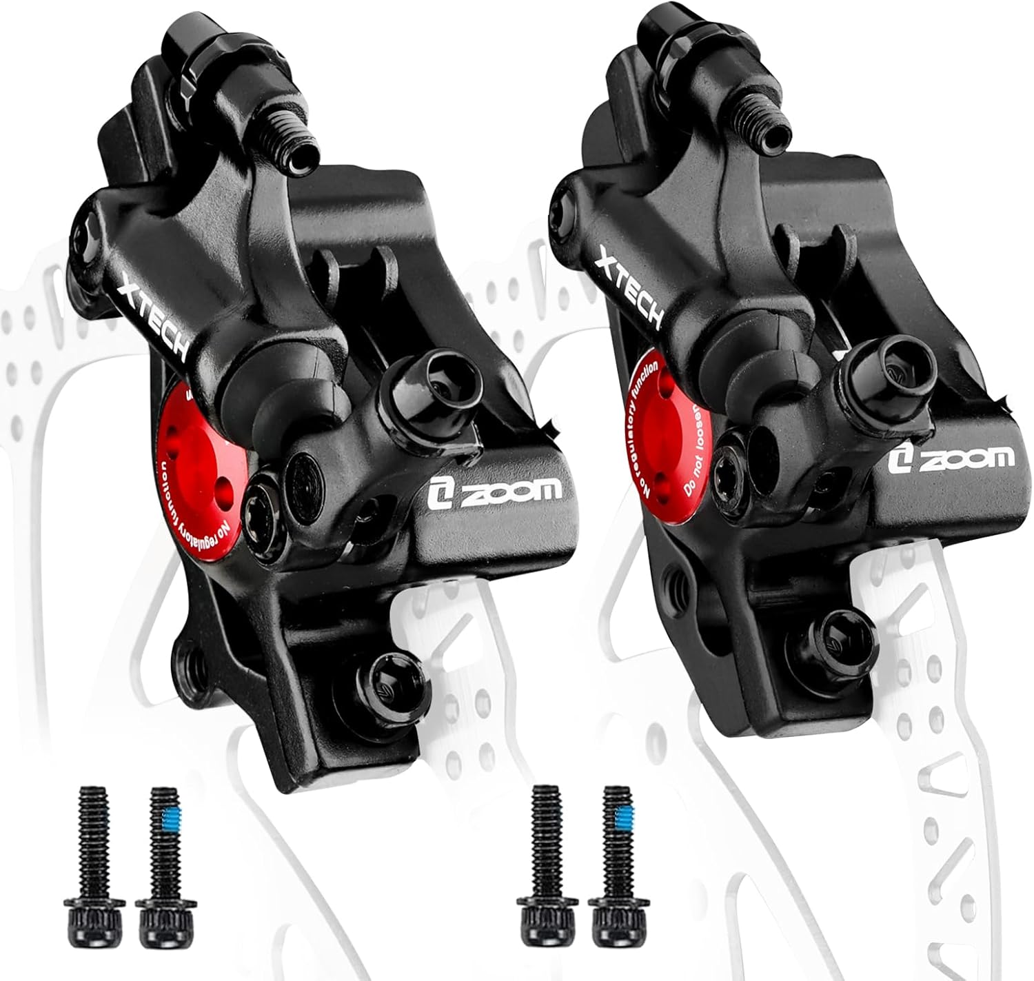 Hydraulic Disc Brake Calipers, HB-100 Line Pulling Bike Disc Brake Caliper Set Front and Rear,for MTB Bike, E-bike, Folding Bike