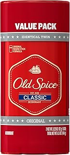 Old Spice Classic Original Scent Deodorant for Men, 3.25 oz (Pack of 2)