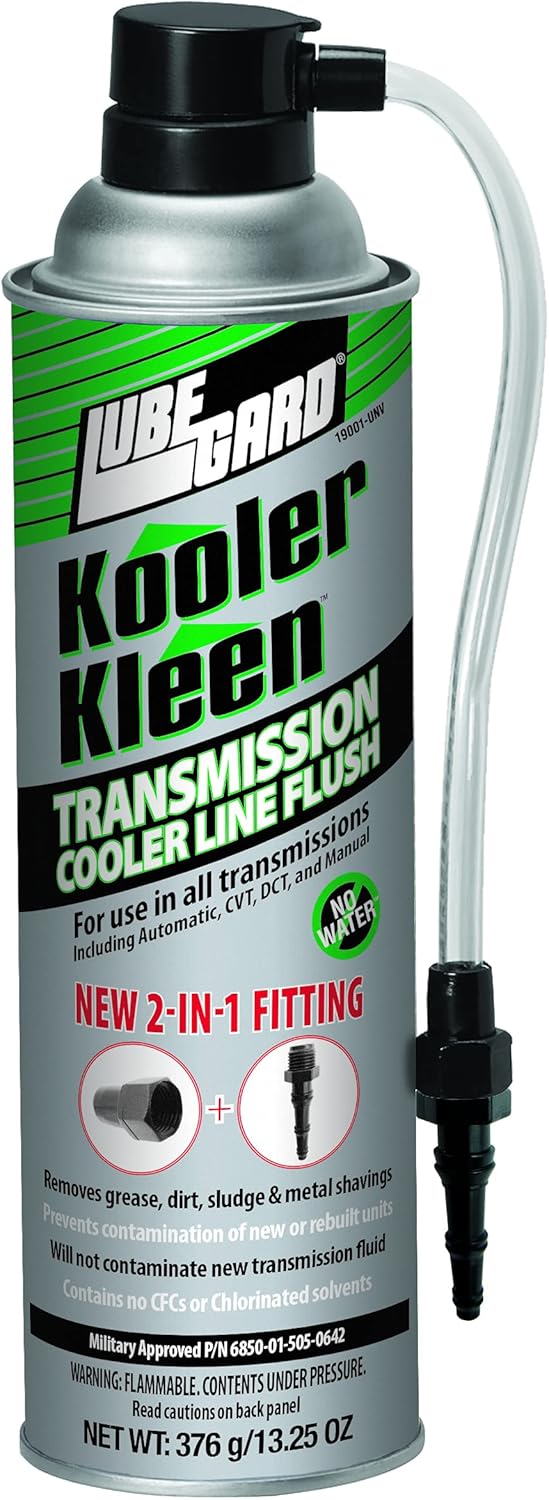 Lubegard 19001-UNV Kooler Kleen Transmission Cooler Flush with 2-in-1 Fitting, 13.25 oz.