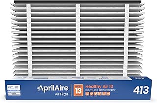 AprilAire 413 Replacement Filter for AprilAire Whole House Air Purifiers - MERV 13, Healthy Home Allergy, 16x25x4 Air Filter (Pack of 1)