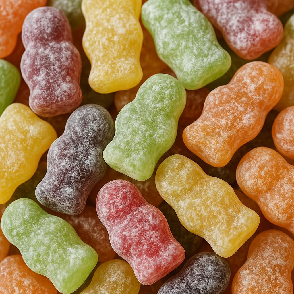 1kg Jelly Babies Sweet – Assorted Dusted Jelly Babies Fruit Flavoured Soft Sweets, Classic British Sweet – Bulk Pick And Mix Sweets