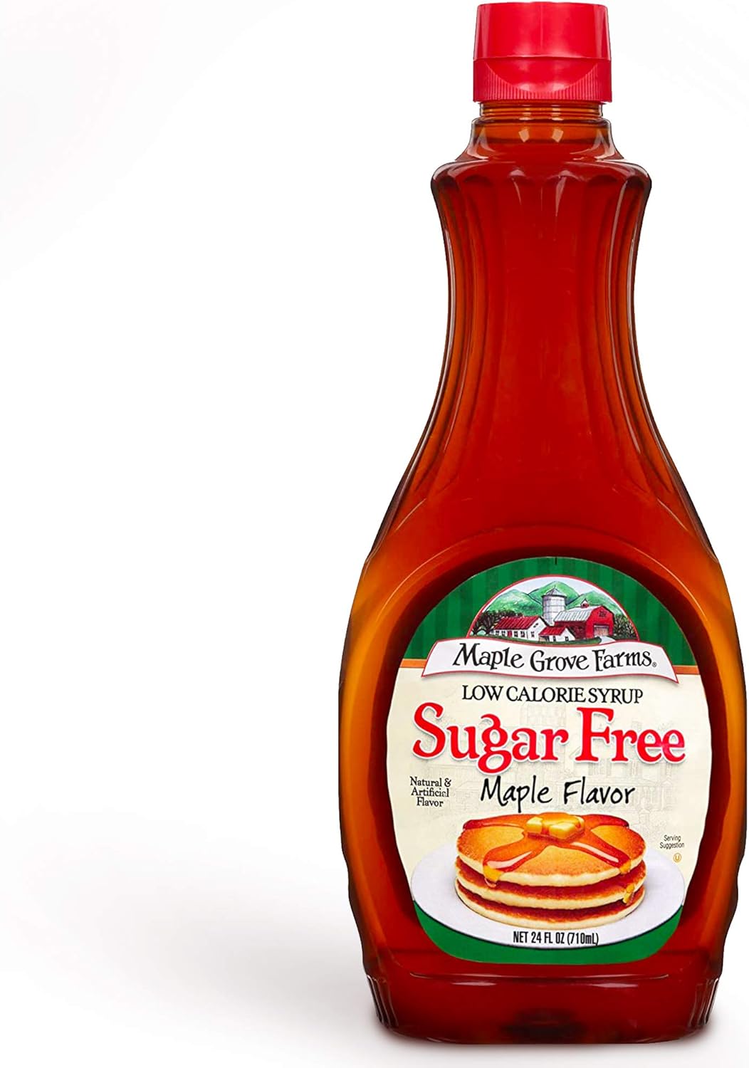 Maple Grove Farms, Sugar Free Maple Flavoured Syrup - Guilt Free Waffle Syrup - Great On Pancakes, 710ml
