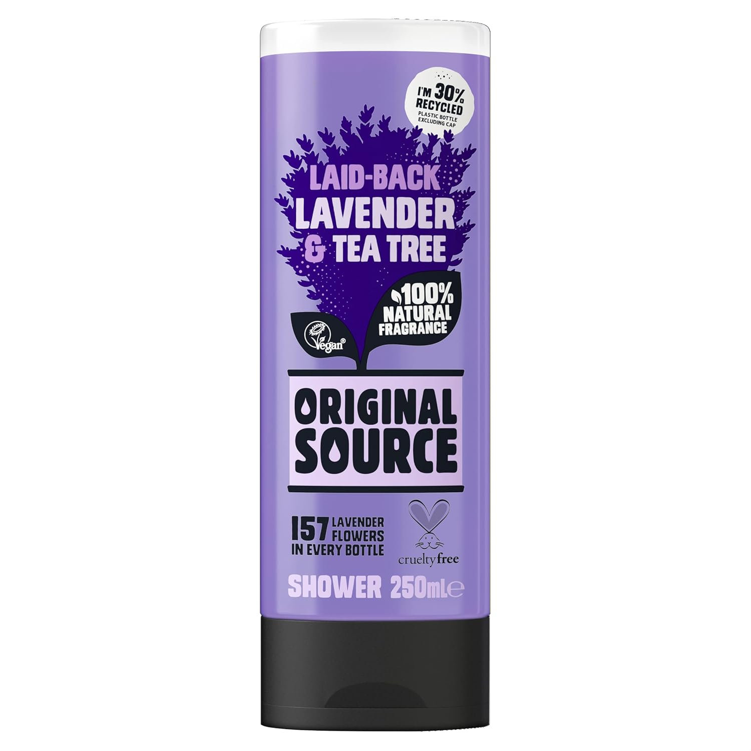 ORIGINAL SOURCE Lavender Shower Gel, 2 x 250 ml