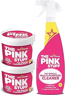 Stardrops - The Pink Stuff - The Miracle Cleaning Paste and Multi-Purpose Spray Bundle (2 Cleaning Paste, 1 Multi-Purpose Spray)