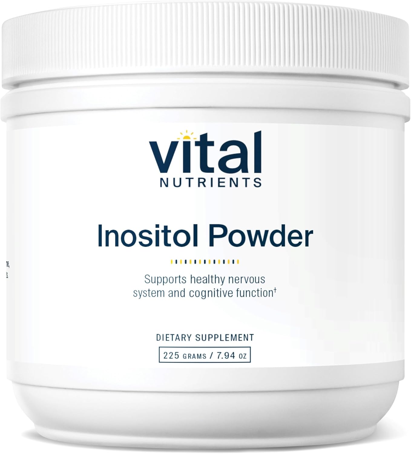 Vital Nutrients Inositol Powder | Myo Inositol Supplement for Women and Men | Supports Energy, Nervous System, Metabolism & Ovarian Function* | Vegan, Gluten, Dairy, Soy Free | 56 Servings