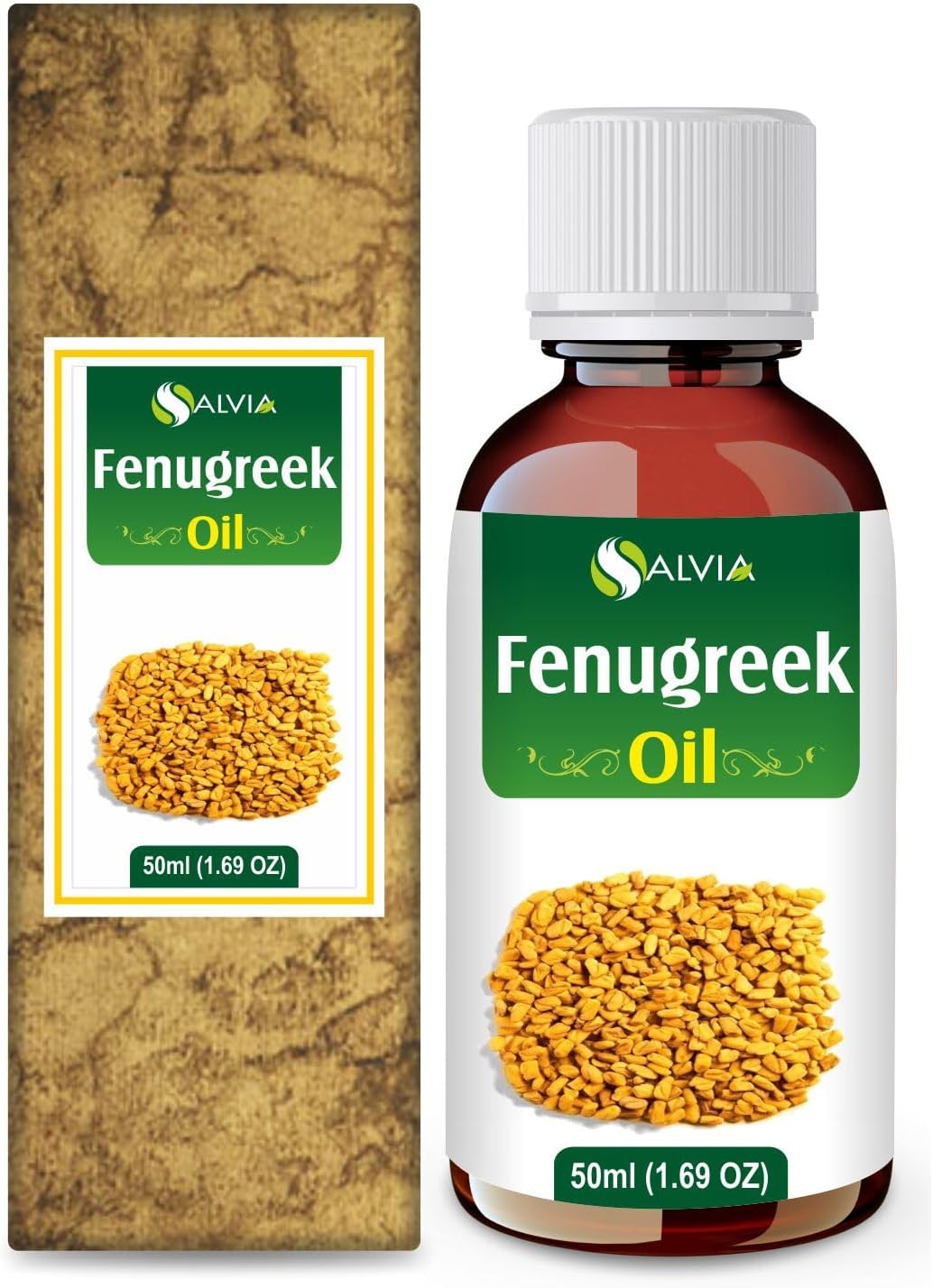Fenugreek Oil (Trigonella foenum) Essential Oil 100% Pure & Natural - Undiluted Uncut Cold Pressed Aromatherapy Premium Oil - Therapeutic Grade - 50 ML Dropper