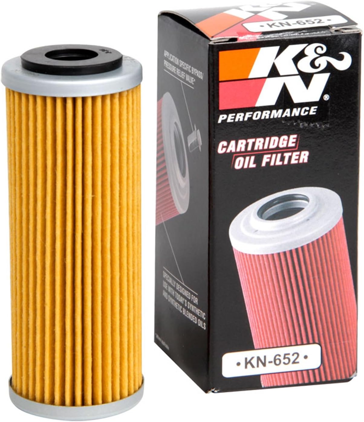 K&N Motorcycle Oil Filter: High Performance, Premium, Designed to be used with Synthetic or Conventional Oils: Fits Select KTM, Husqvarna Vehicles, KN-652