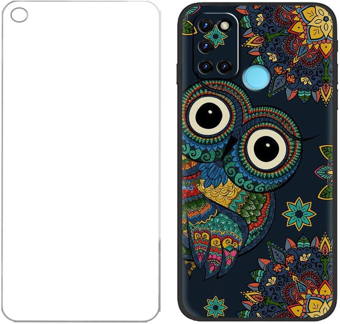 FZZ Case for Realme 7i + Screen Protector Tempered Glass Protective Film,Soft Silicone Black Shell Gel Flexible TPU Phone Case Cover for Realme 7i (6.5") - LLM3