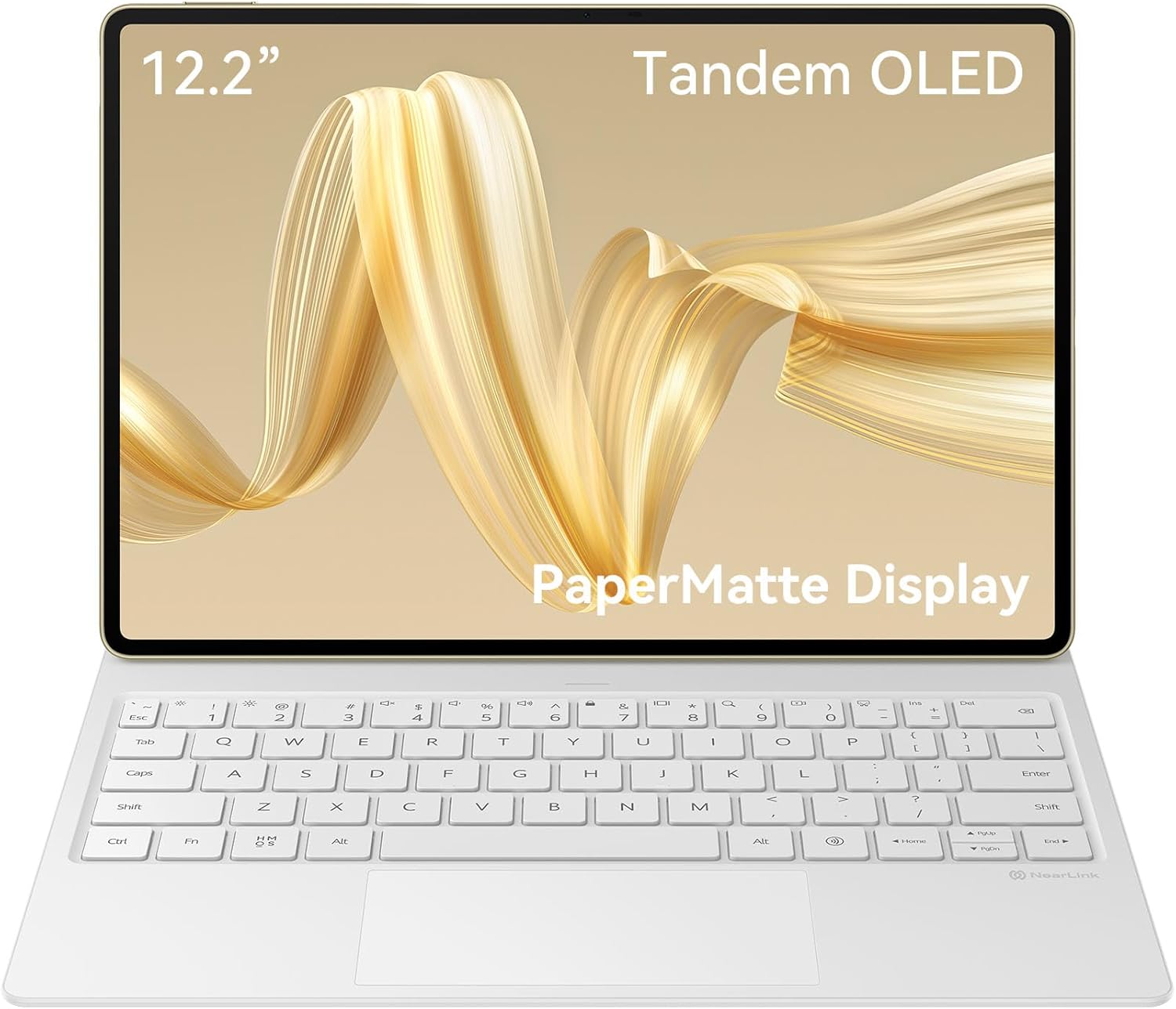 HUAWEI MatePad Pro 12.2" PaperMatte EditionTablet, 2.8K Tandem OLED FullView Display, 144 Hz Refresh Rate, 12GB+512GB, with Glide Keyboard, 10100 mAh battery,Professional Painting APP GoPaint, Gold