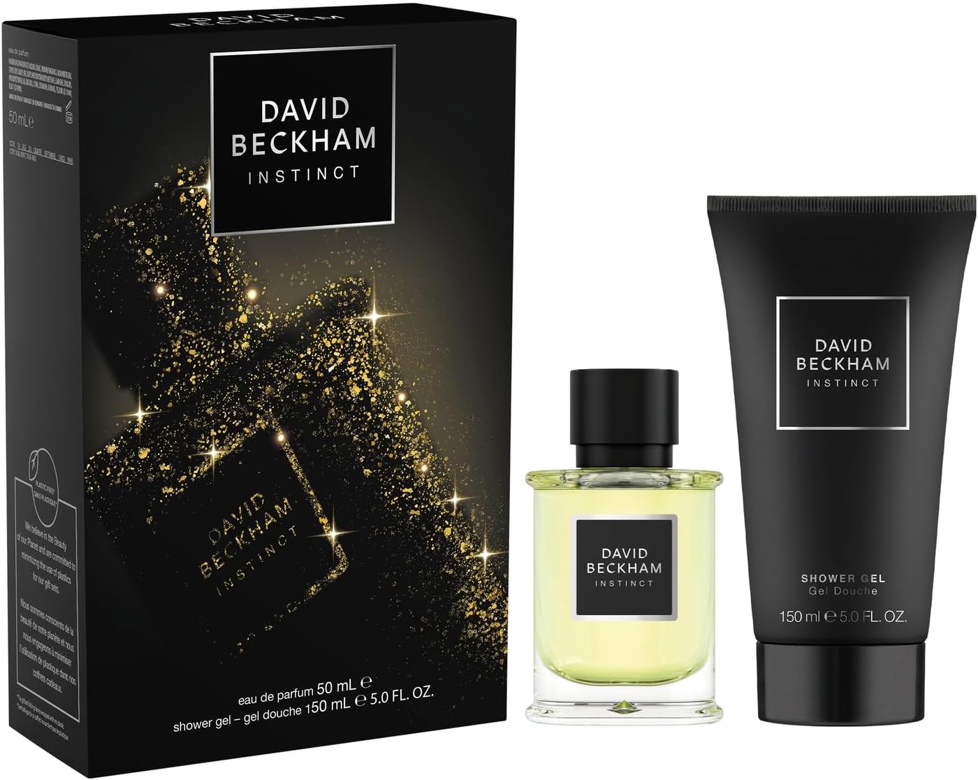 David Beckham Instinct Giftset For Him including Eau de Parfum 50ml and Shower Gel 150ml