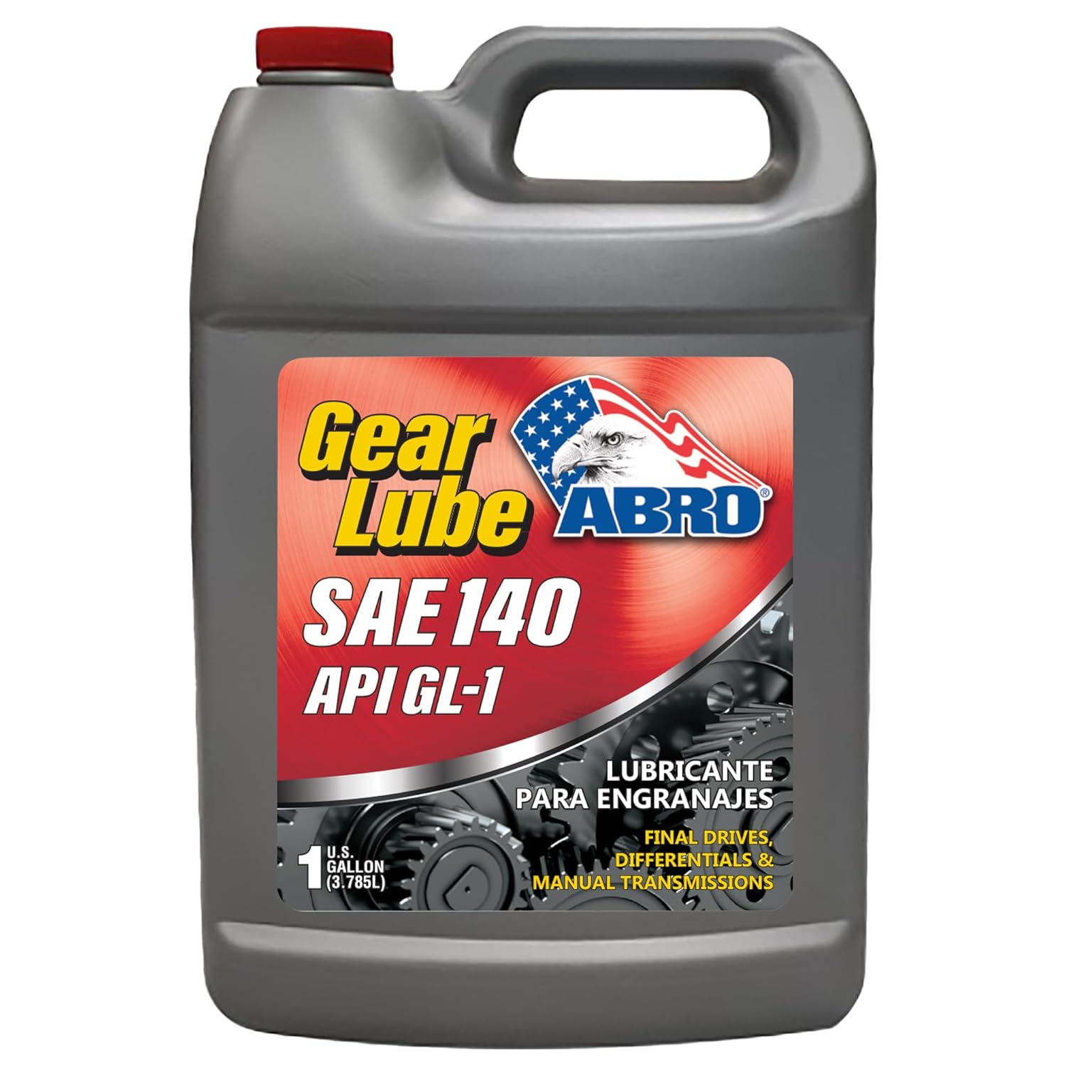 ABRO Gear Lube GL-1 SAE 140, 1 Gallon, Mineral-Based Lube, Free of Corrosive Compounds, Safe for Yellow Metals, Ideal for Manual Transmissions, Differentials, Rear Axles, Steering Gear Boxes