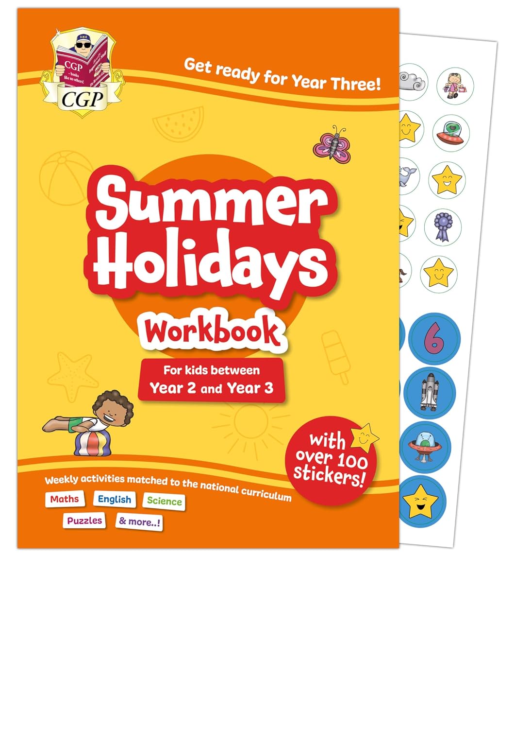 CGP Summer Holidays Activity Workbook - for kids between Year 2 and Year 3 (ages 6-7) (CGP Holiday Workbooks)
