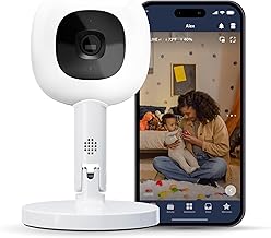 Nanit Pro Smart Baby Monitor & Flex Stand - 1080p Secure Wi-Fi Video Camera, Sensor-Free Sleep Breathing Motion Tracker, 2-Way Audio, Sound Alerts, Night Vision, and Band White