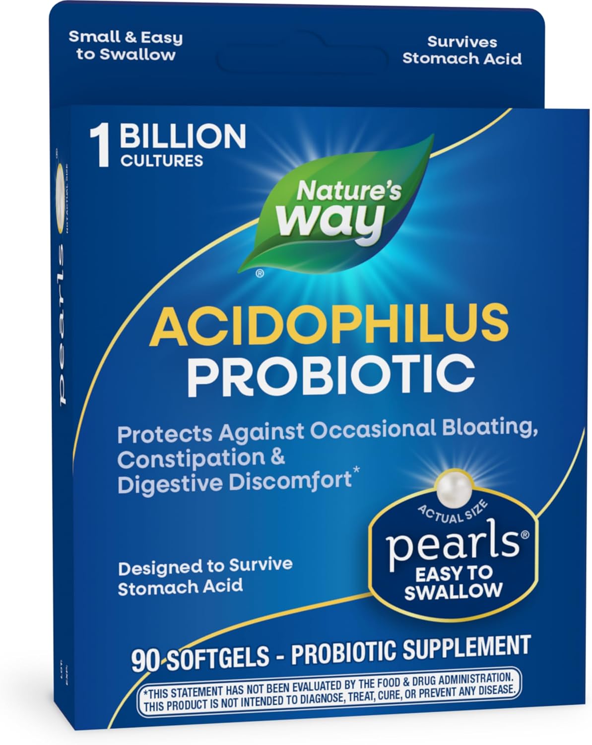Probiotic Pearls Acidophilus 90 Softgels, Pack of 1
