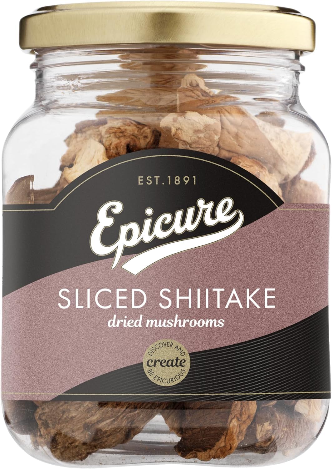 Epicure Sliced Shiitake Dried Mushrooms, 30 g (Pack of 1)