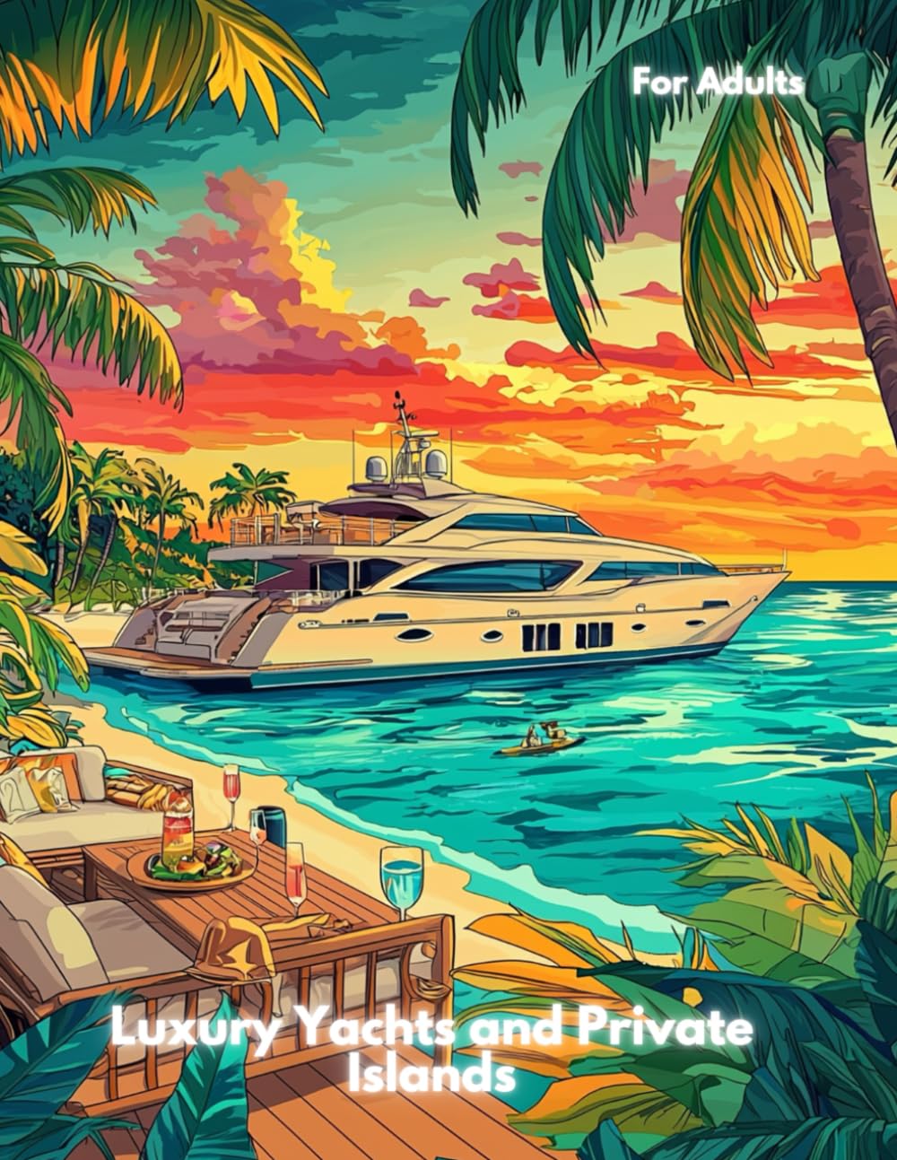 Luxury Yachts and Private Islands: A Lavish Coloring Journey Through Opulent Escapes