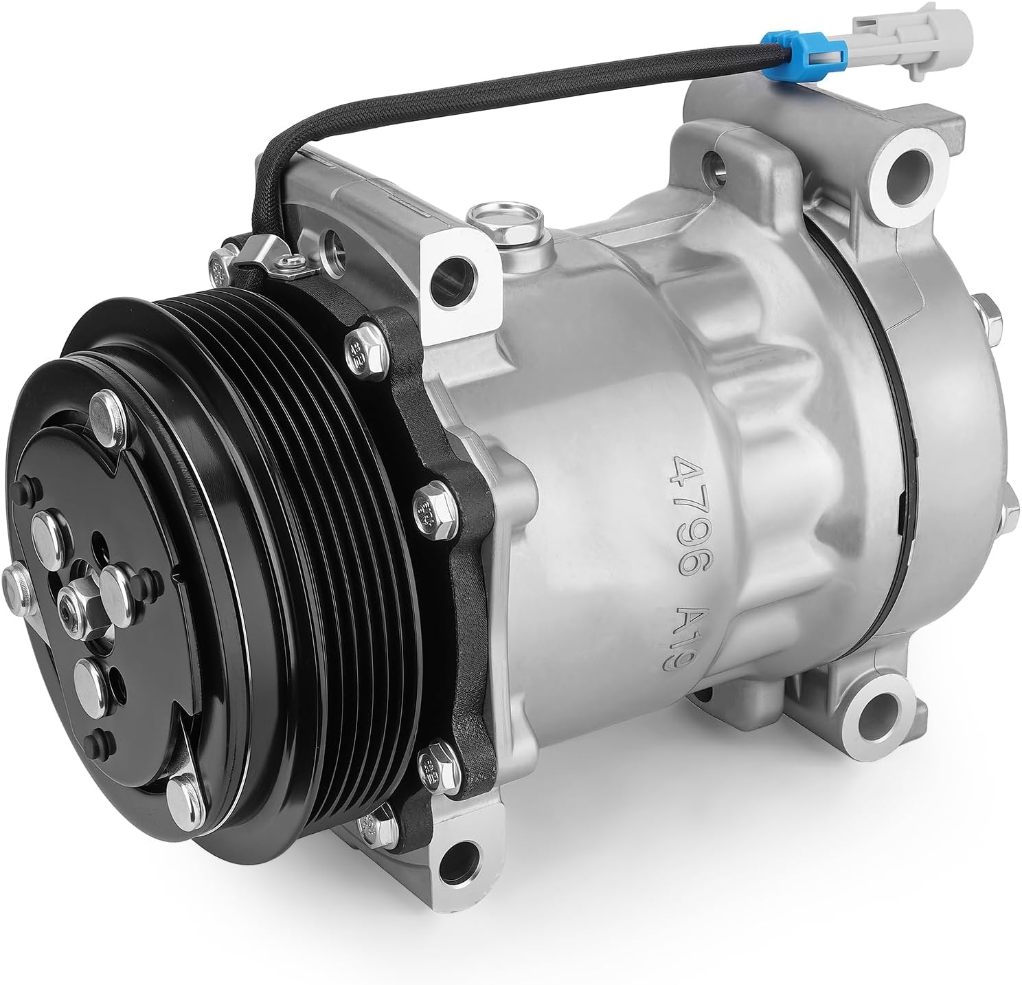 Air Conditioner AC Compressor with Clutch Compatible with 1996-1999 Chevrolet GMC C1500/ K1500 P30 P1500, Blazer C/K2500 C/K3500 Tahoe Yukon, Sonora Replace CO 20151C, 1520151, 1520421, 1522124