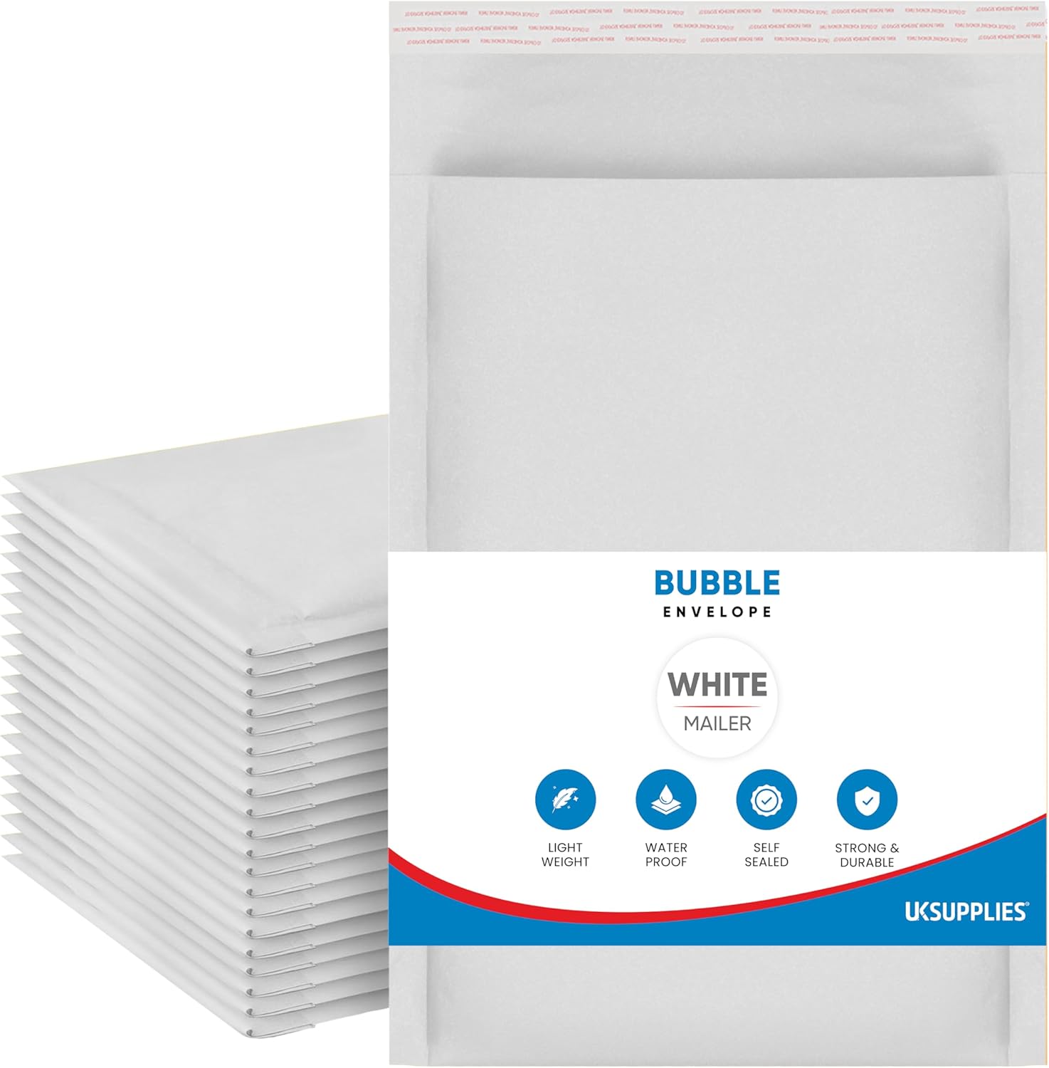 UK SUPPLIES LIMITED Padded White Bubble Envelopes (Pick Size & Qty) Peal & Seal Packaging Bags Bubble Mailers Postal Wrap Envelopes Parcel Mailers Ideal for Mailing Goods A5(180mm x 265mm) Pack of 10