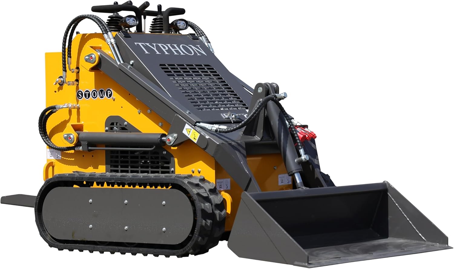 TYPHON STOMP 2,000lbs Mini Skid Steer 23HP Gas EPA Engine USA for digging, bull-dozing, drilling, augering, trenching, trench-grinding