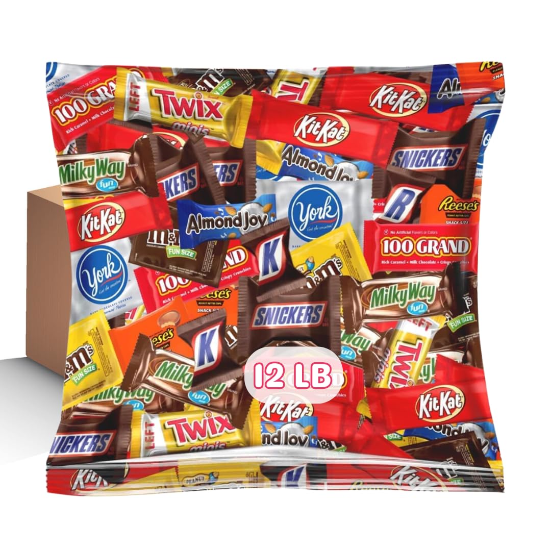 Assorted Chocolate Variety Pack - Individually Wrapped Party Chocolate Assortment (12 LB)