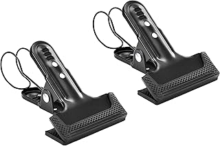 2 Pieces of Big Power Spring Clamps with Hooks, Photo Hook Background Clip for Photography, Photo Props with Hook Clip