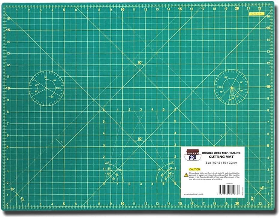 ARK Heavy Duty Multi Layer Self Healing Cutting Mat (Available in 3 Sizes) (A2 (45 x 60 x 0.3 cm))
